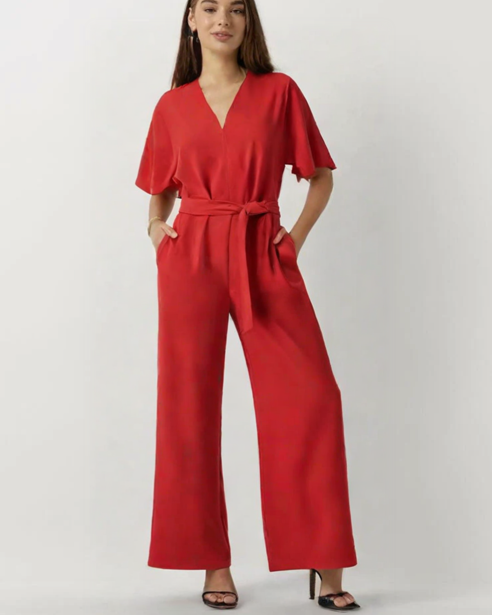 Lena – Schick & Bequem Jumpsuit - Rot - Jumpsuit - Concept Fashionlab Boutique