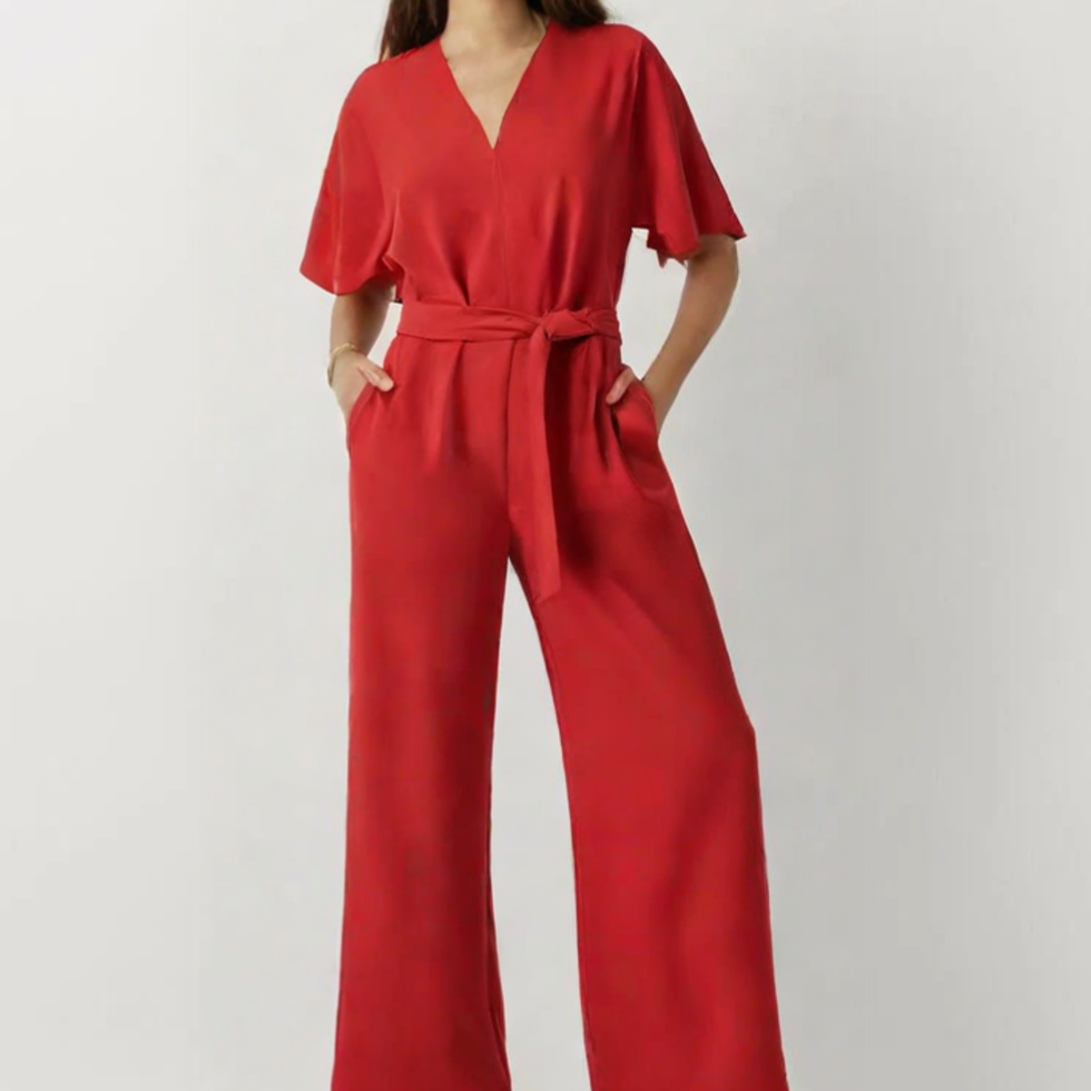 Lena – Schick & Bequem Jumpsuit - Rot - Jumpsuit - Concept Fashionlab Boutique