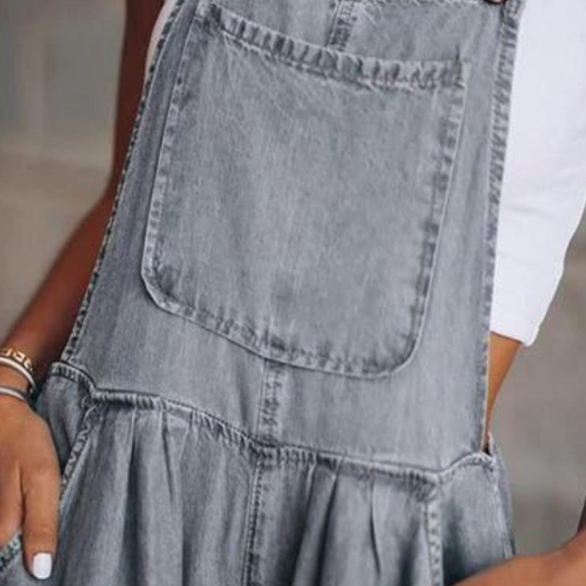 Amelia eleganter Denim-Jumpsuit