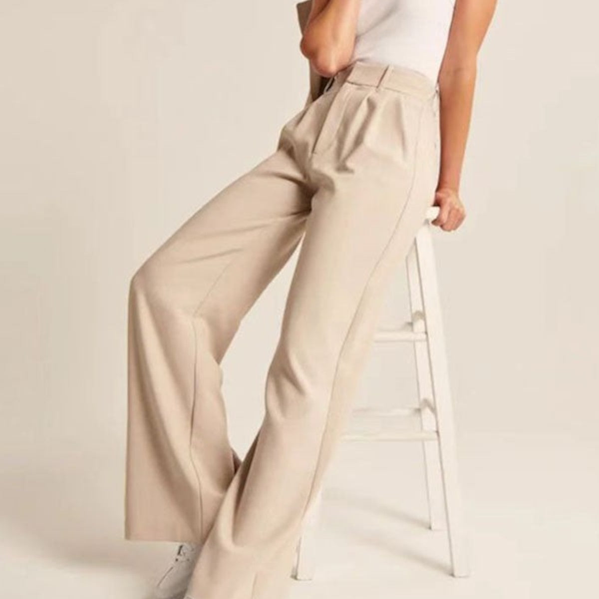Millie Hose mit weitem Bein – Lässiger Chic Damen