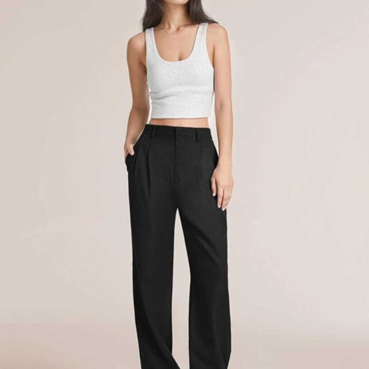 Millie Hose mit weitem Bein – Lässiger Chic Damen