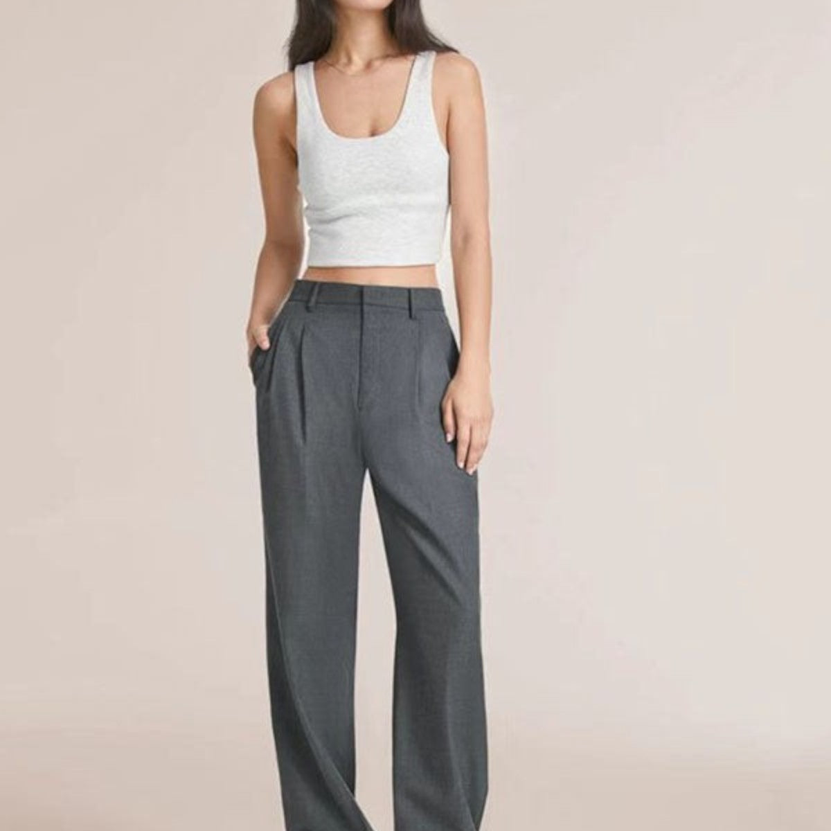 Millie Hose mit weitem Bein – Lässiger Chic Damen
