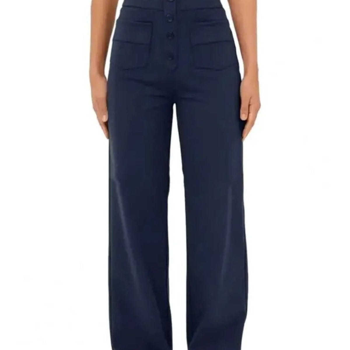 Ivy Hose mit hohem Bund und weitem Bein, elastisch