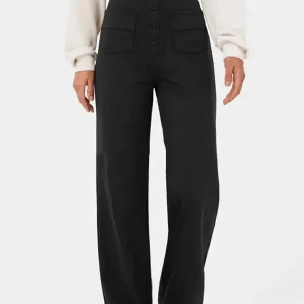 Ivy Hose mit hohem Bund und weitem Bein, elastisch
