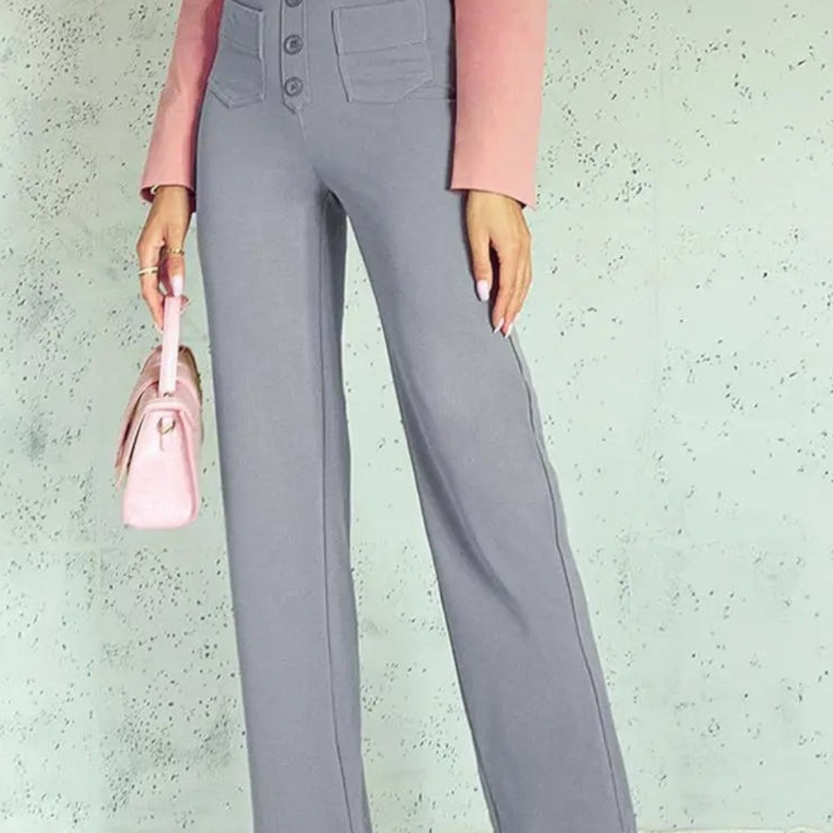 Ivy Hose mit hohem Bund und weitem Bein, elastisch