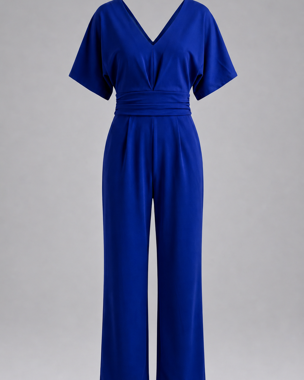 Lena - Eleganter V-Ausschnitt-Jumpsuit - Blau - Jumpsuit - Concept Fashionlab Boutique