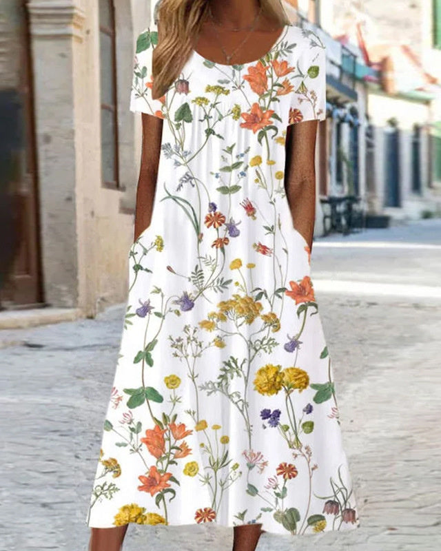 Lila – Kleid, das mühelos den Bauch bedeckt - Weiß - - Cow Clothing