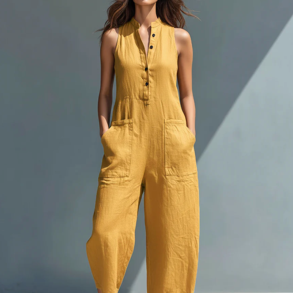 Ärmelloser minimalistischer Overall