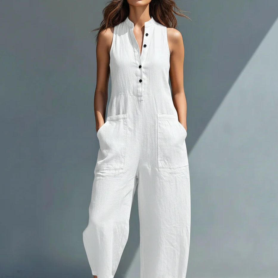 Ärmelloser minimalistischer Overall