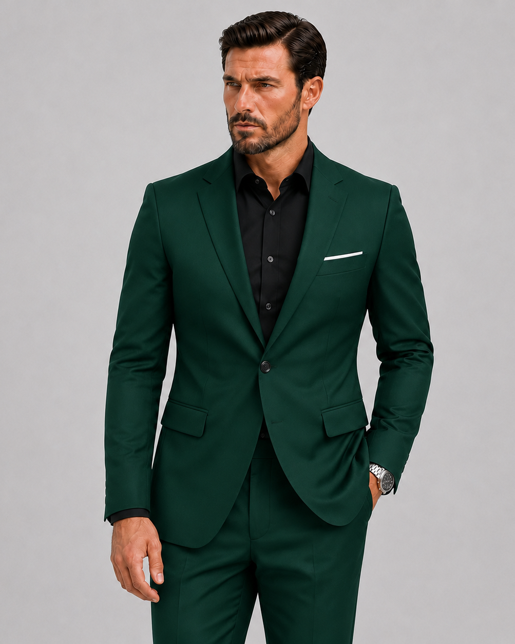 Eleganter Herren Slim-Fit Anzug für festliche Anlässe & Hochzeiten - - Pakken - Lunelle