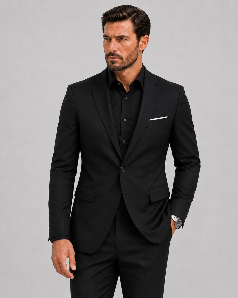 Eleganter Herren Slim-Fit Anzug für festliche Anlässe & Hochzeiten - - Pakken - Lunelle