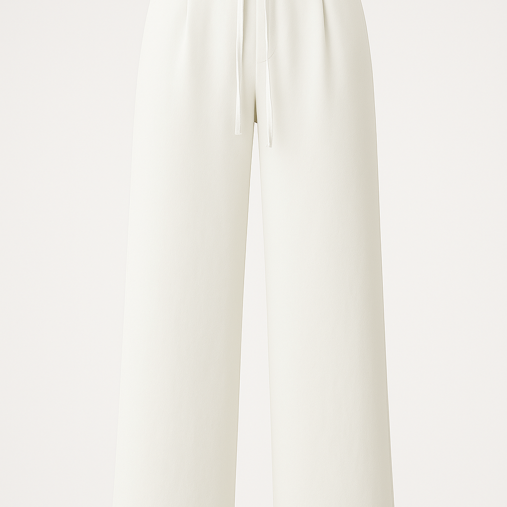Palazzo-Hosen mit hohem Bund und Bindegürtel – Eleganz und Komfort