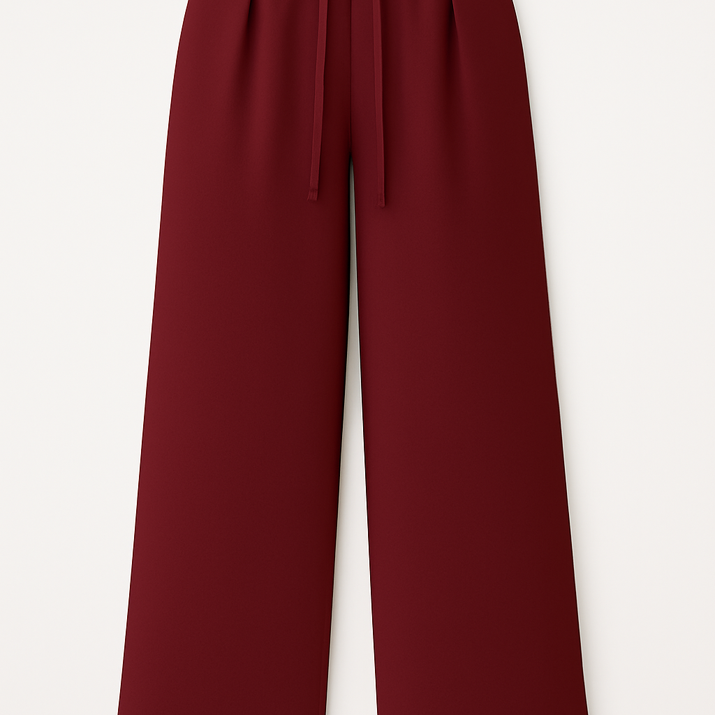 Palazzo-Hosen mit hohem Bund und Bindegürtel – Eleganz und Komfort