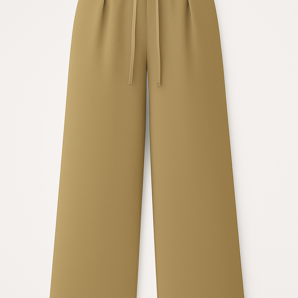 Palazzo-Hosen mit hohem Bund und Bindegürtel – Eleganz und Komfort