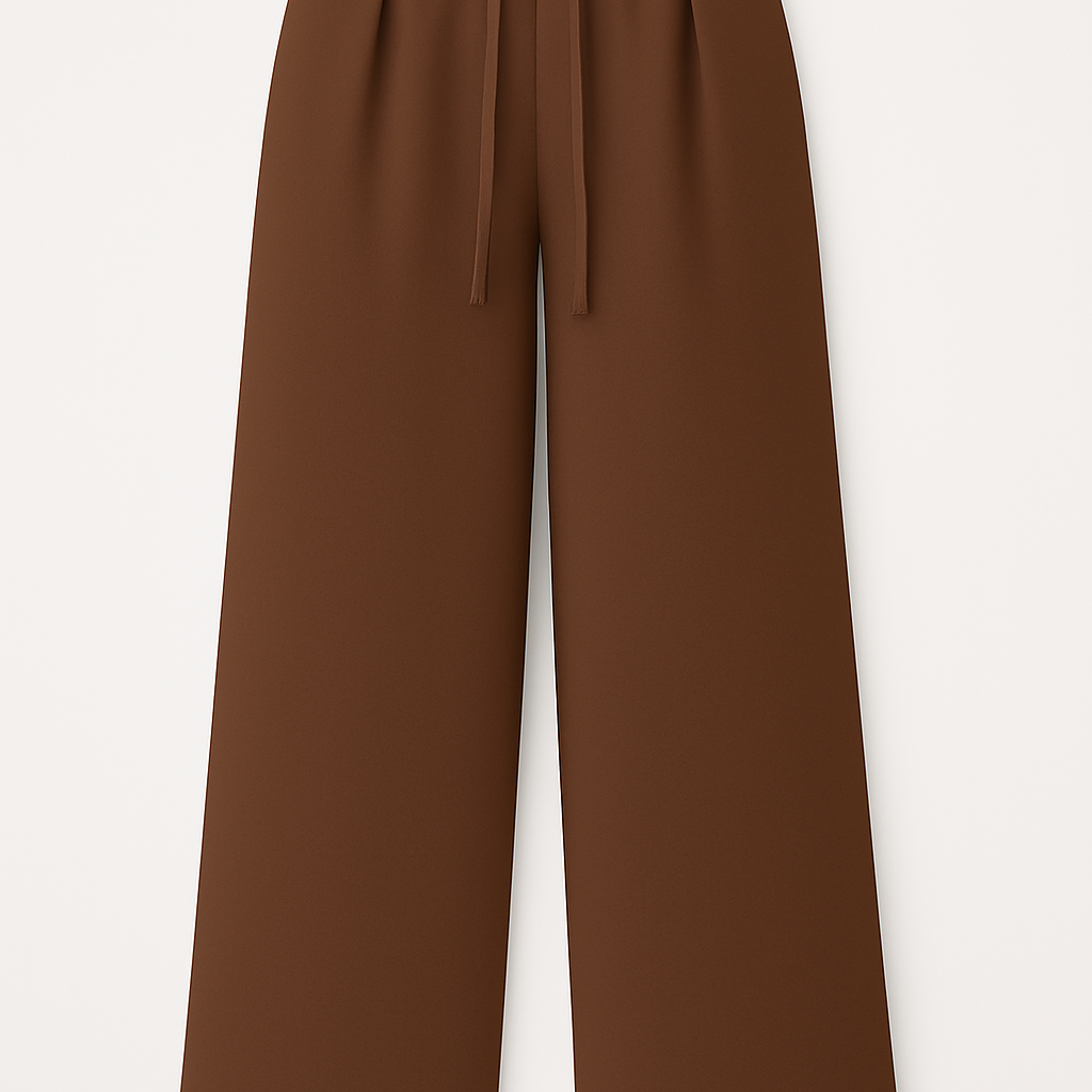 Palazzo-Hosen mit hohem Bund und Bindegürtel – Eleganz und Komfort