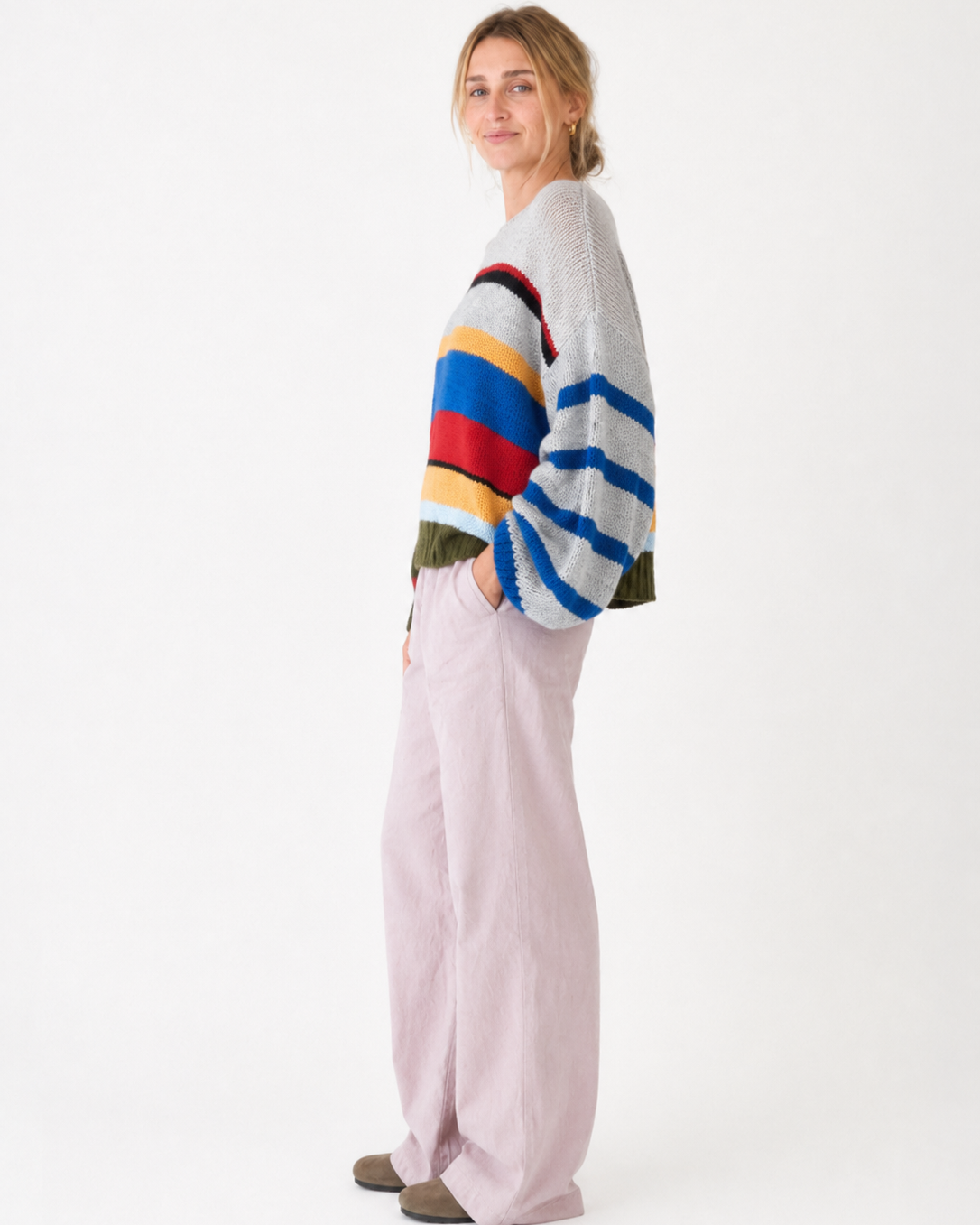 Camila | Damen-Winter-Strickpullover in Mehrfarben - - Sweater - Concept Fashionlab