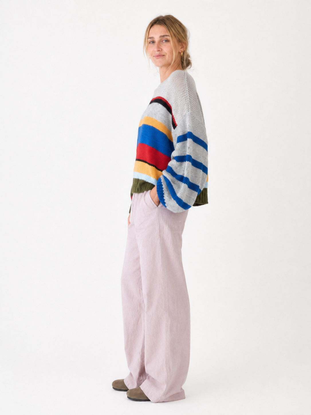 Camila | Damen-Winter-Strickpullover in Mehrfarben - - Sweater - Concept Fashionlab