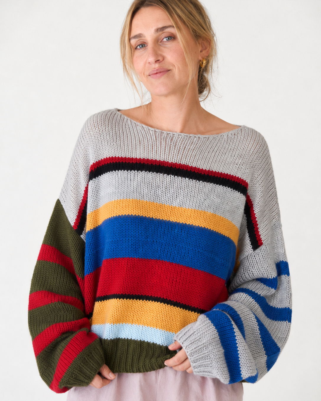 Camila | Damen-Winter-Strickpullover in Mehrfarben - Mehrfarbig - Sweater - Concept Fashionlab