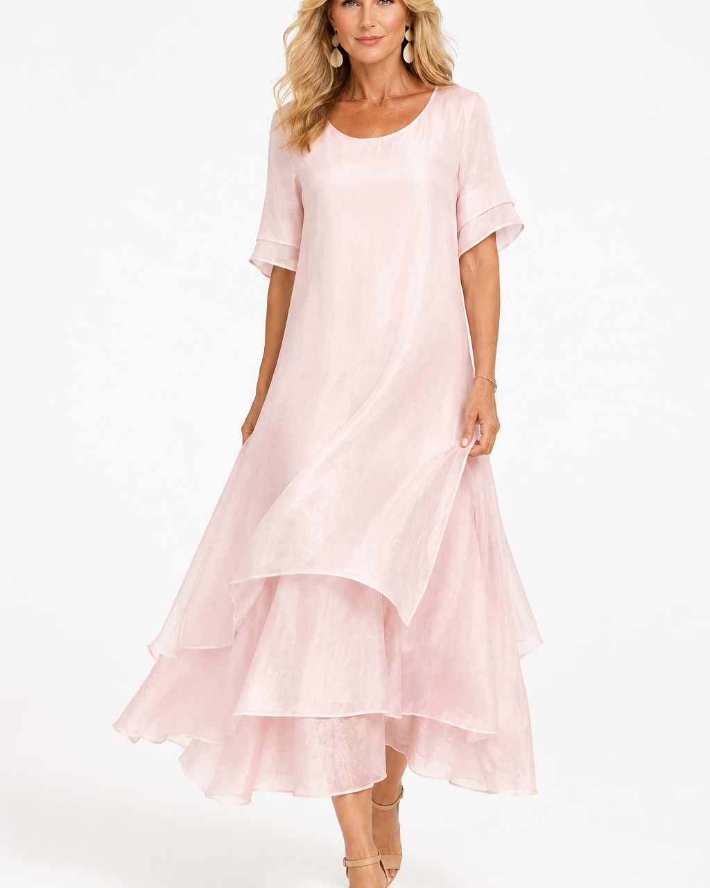 Damenkleid Elegant Fließend - Zeitloser Stil für jeden Anlass - Pink (Almost sold out) - Dress - Concept Fashionlab