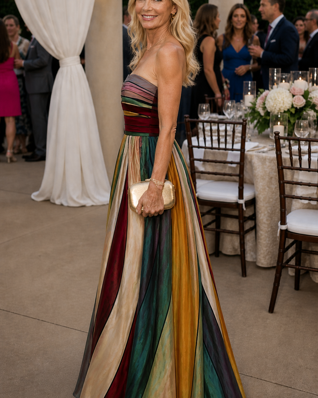 Müheloses trägerloses A-Linien-Kleid - - - DUUWE