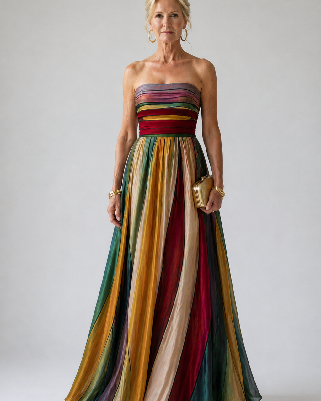 Müheloses trägerloses A-Linien-Kleid - - - DUUWE