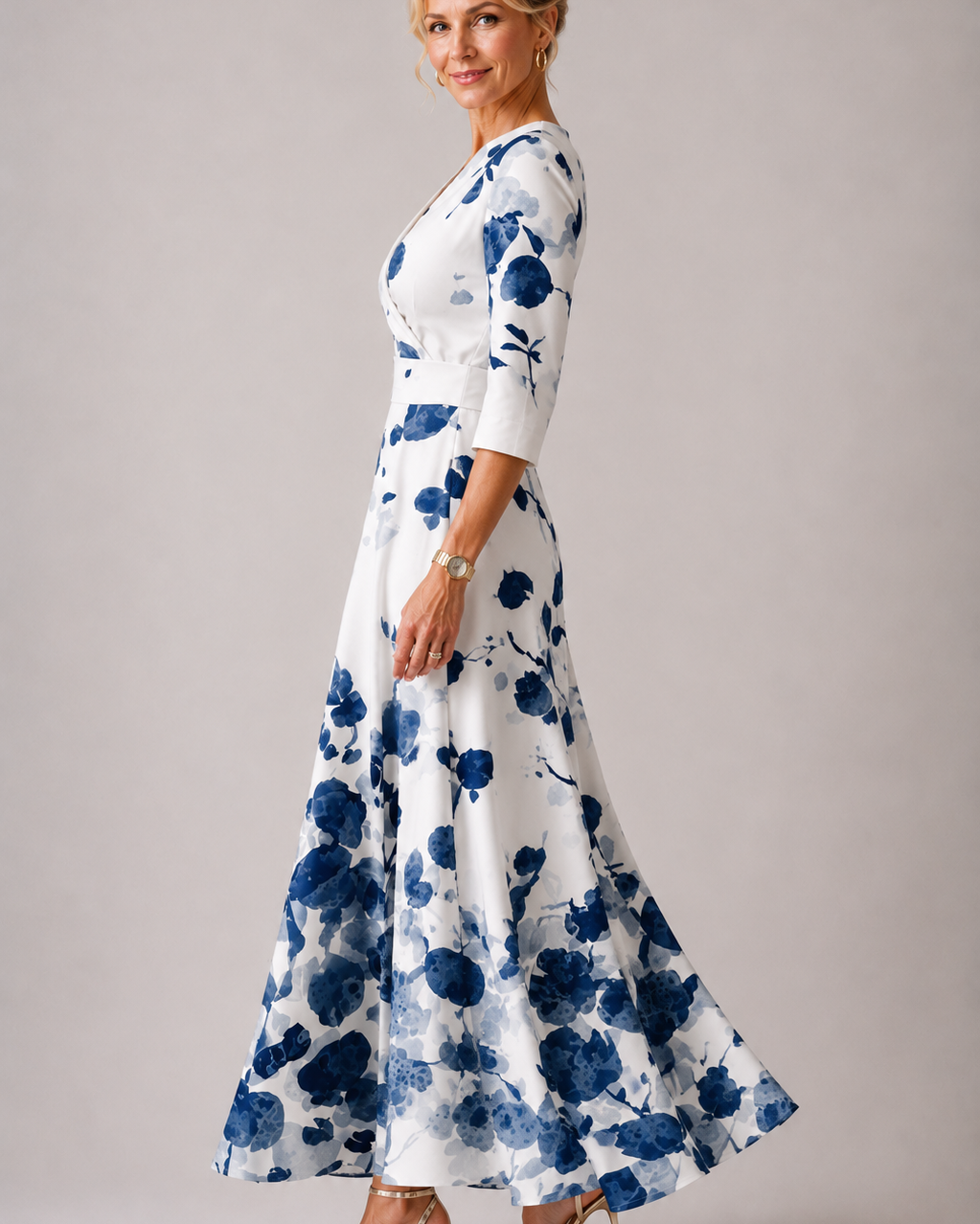 Ysa | Schickes Kleid mit Blumendruck - - - DUUWE