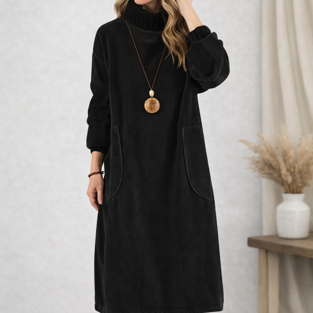 Rollkragen-Midikleid – Schlankes, elegantes Strickdesign für jeden Anlass