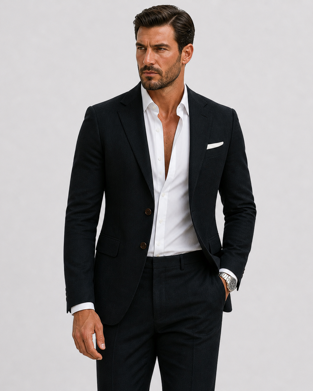 Herren Leinenanzug Slim-Fit - Sommerliche Eleganz - - Suits - Lunelle