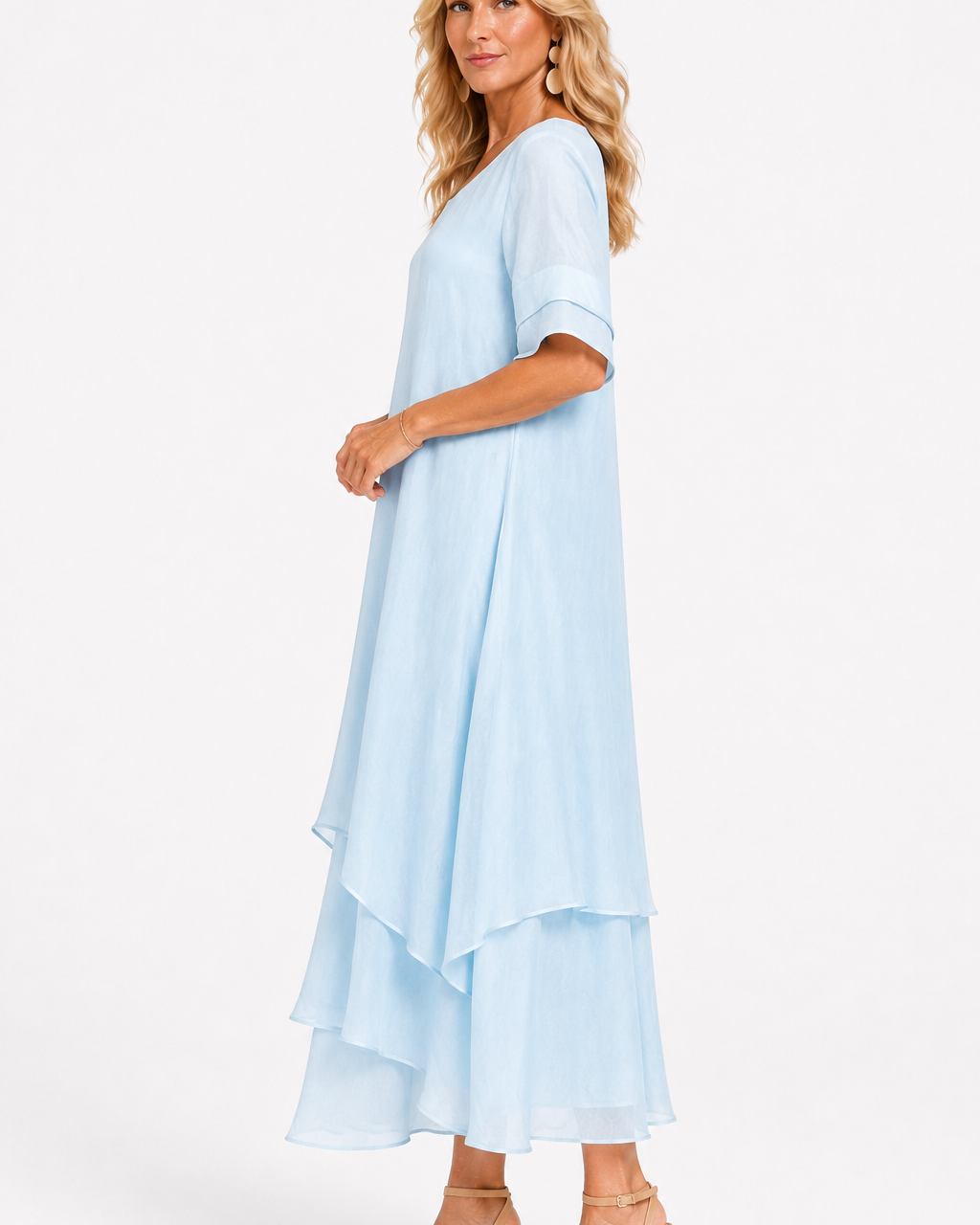 Damenkleid Elegant Fließend - Zeitloser Stil für jeden Anlass - - Dress - Concept Fashionlab
