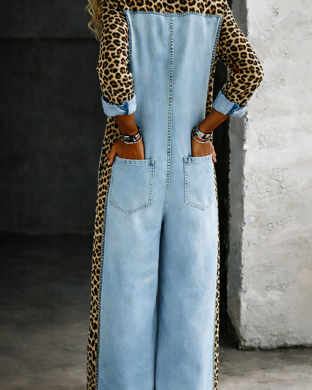 Amanda | Einteiliger Denim-Hemd-Jumpsuit - - - Margaret & Rose