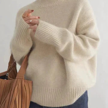 Luxe Rollkragen-Strickpullover