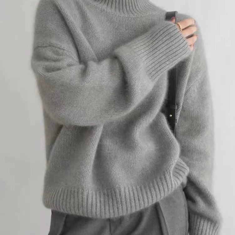 Luxe Rollkragen-Strickpullover