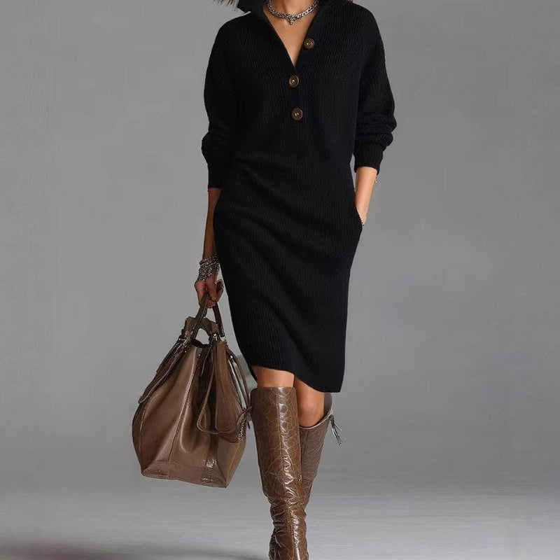 Raffiniertes Strickkleid für mühelosen Chic