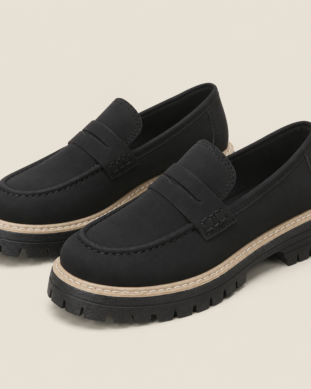 Damen Loafer: elegant und bequem - Schwarz - Damen > Loafer - Concept Fashionlab