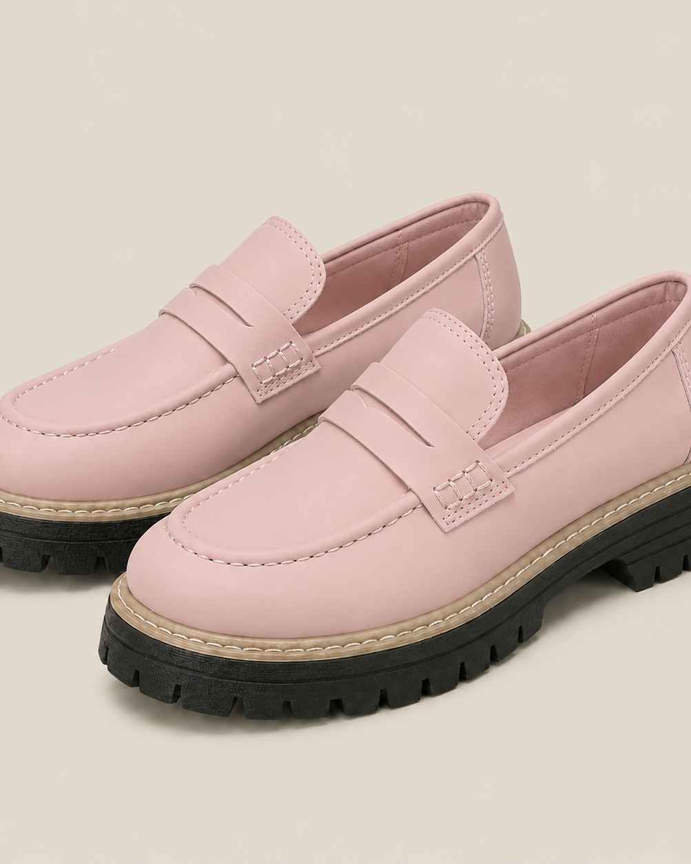 Damen Loafer: elegant und bequem - Rosa - Damen > Loafer - Concept Fashionlab