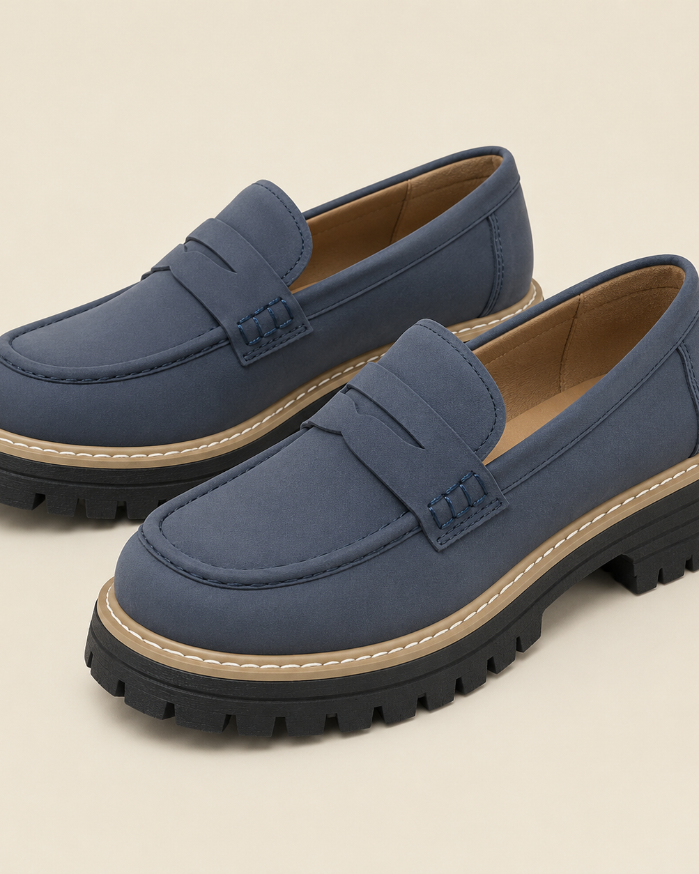 Damen Loafer: elegant und bequem - Blau - Damen > Loafer - Concept Fashionlab