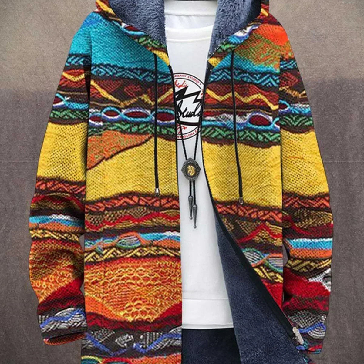Gemusterter Cardigan — kuscheliger, stilvoller Strick Damen