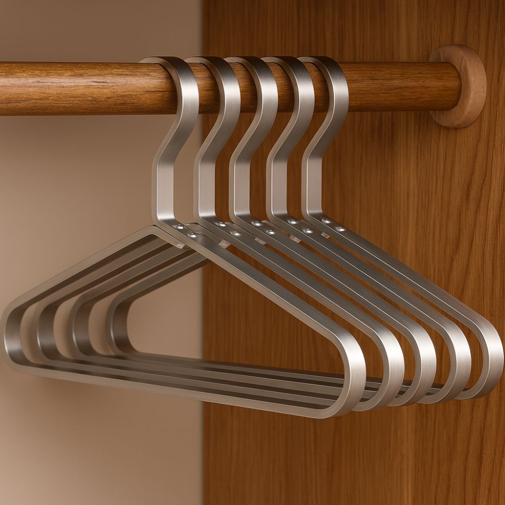 Herrebøjler i Aluminium - Slanke, Skridsikre, Pladsbesparende - - Kleiderbügel