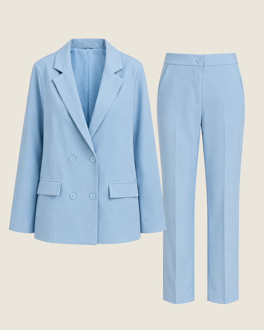 Eleganter Anzug: raffinierter Look - Hellblau - Suit - Concept Fashionlab