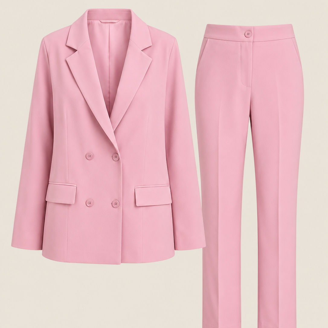 Eleganter Anzug: raffinierter Look - Rosa - Suit - Concept Fashionlab