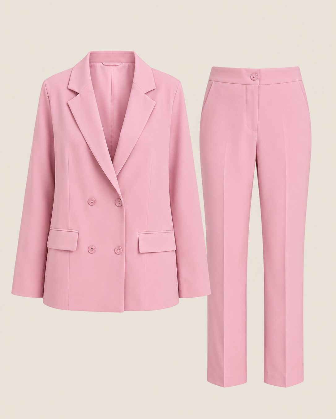 Eleganter Anzug: raffinierter Look - Rosa - Suit - Concept Fashionlab