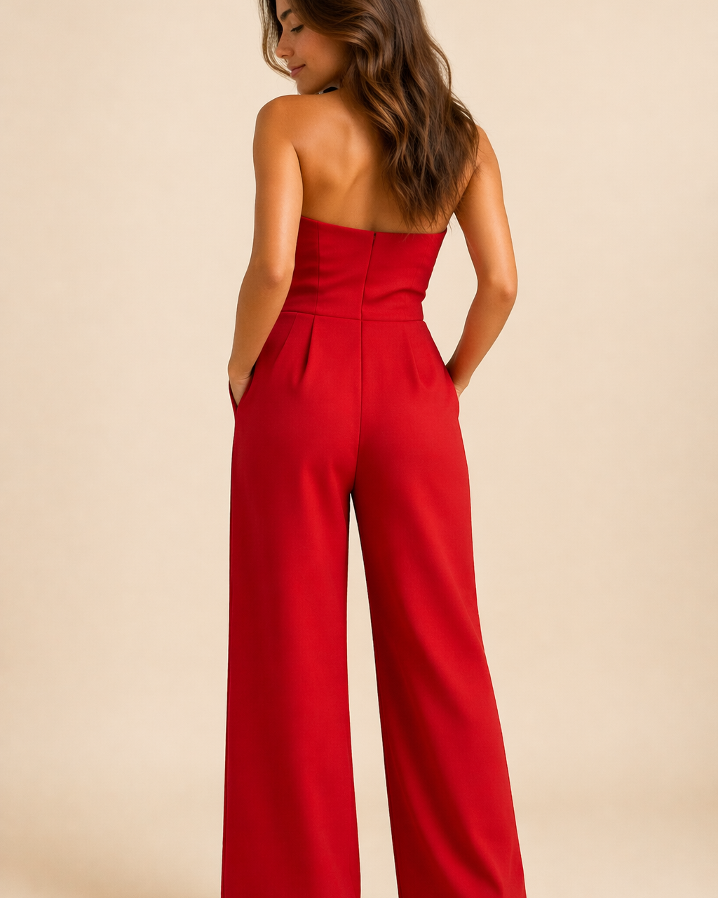 Elena - Eleganter Jumpsuit ohne Ärmel - - Jumpsuit - Concept Fashionlab Boutique