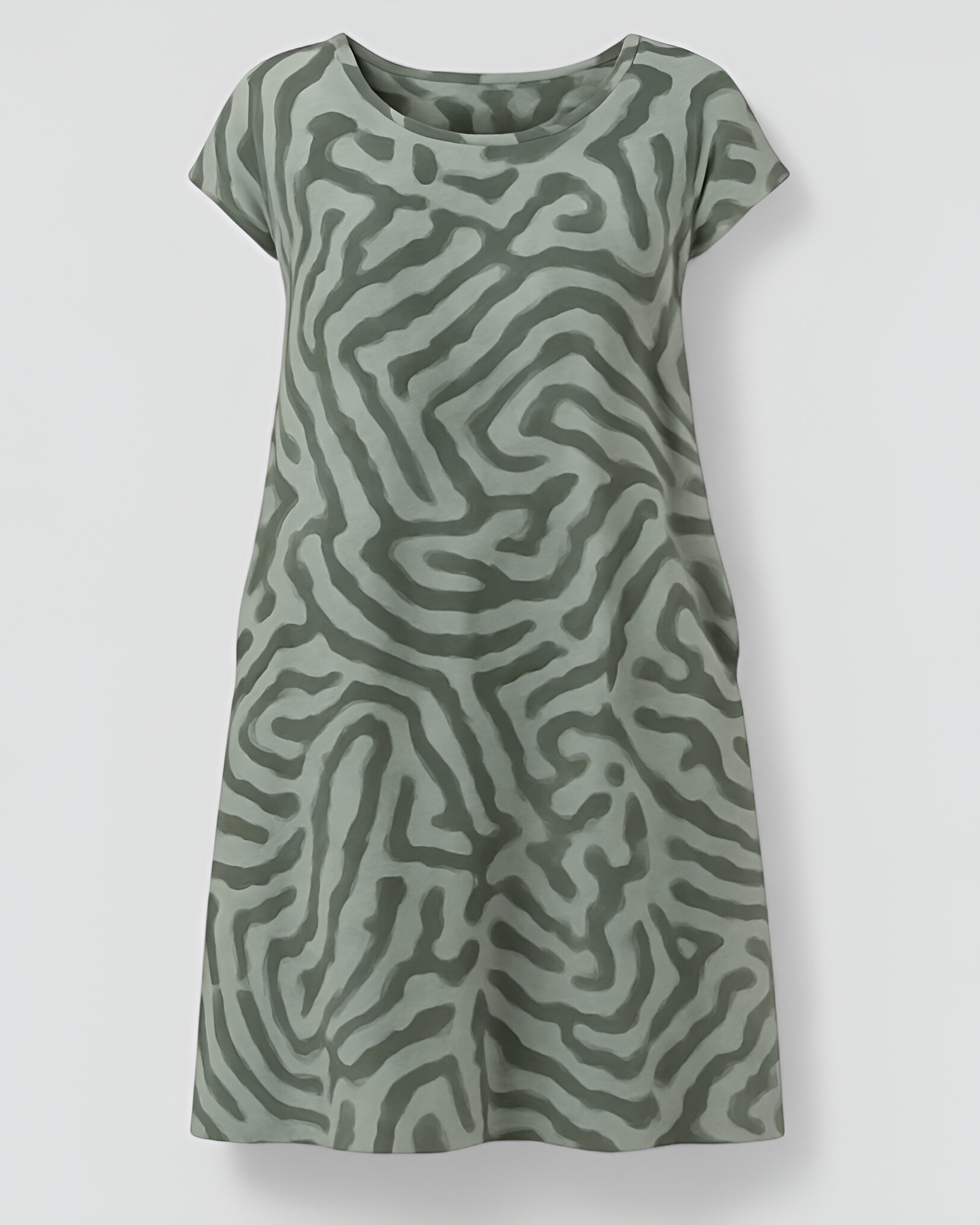Damen-A-Linien-Sommerkleid - Grün - Dress - Concept Fashionlab