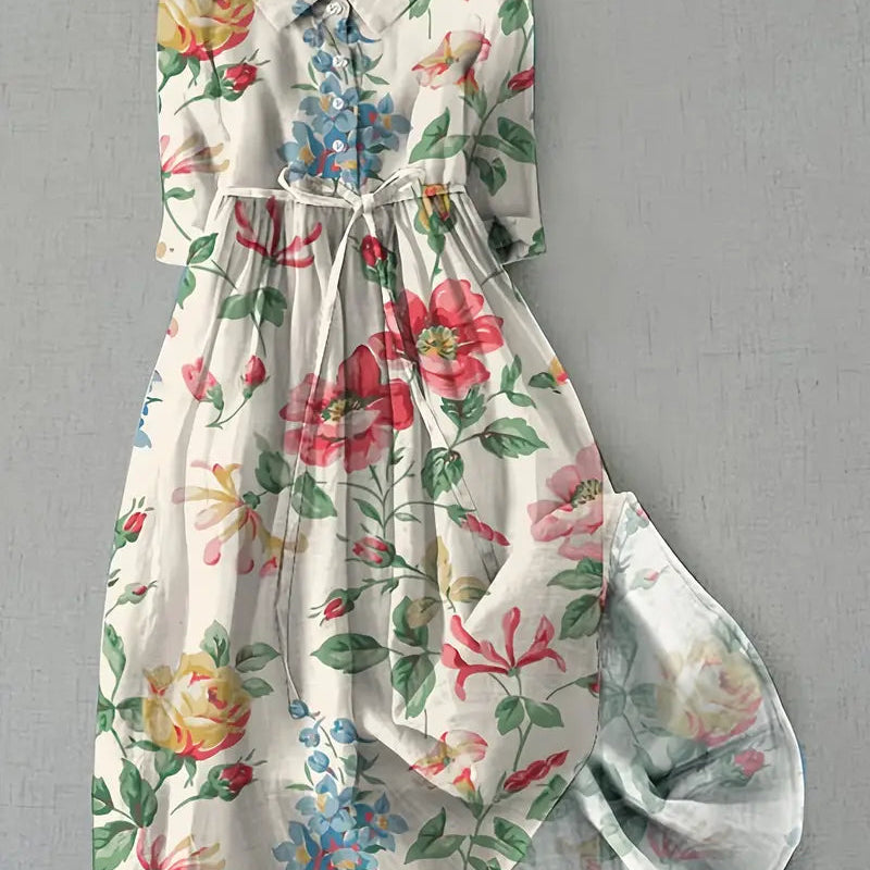 Michelle | Bauchschmeichelnde Kleider mit Blumenmuster