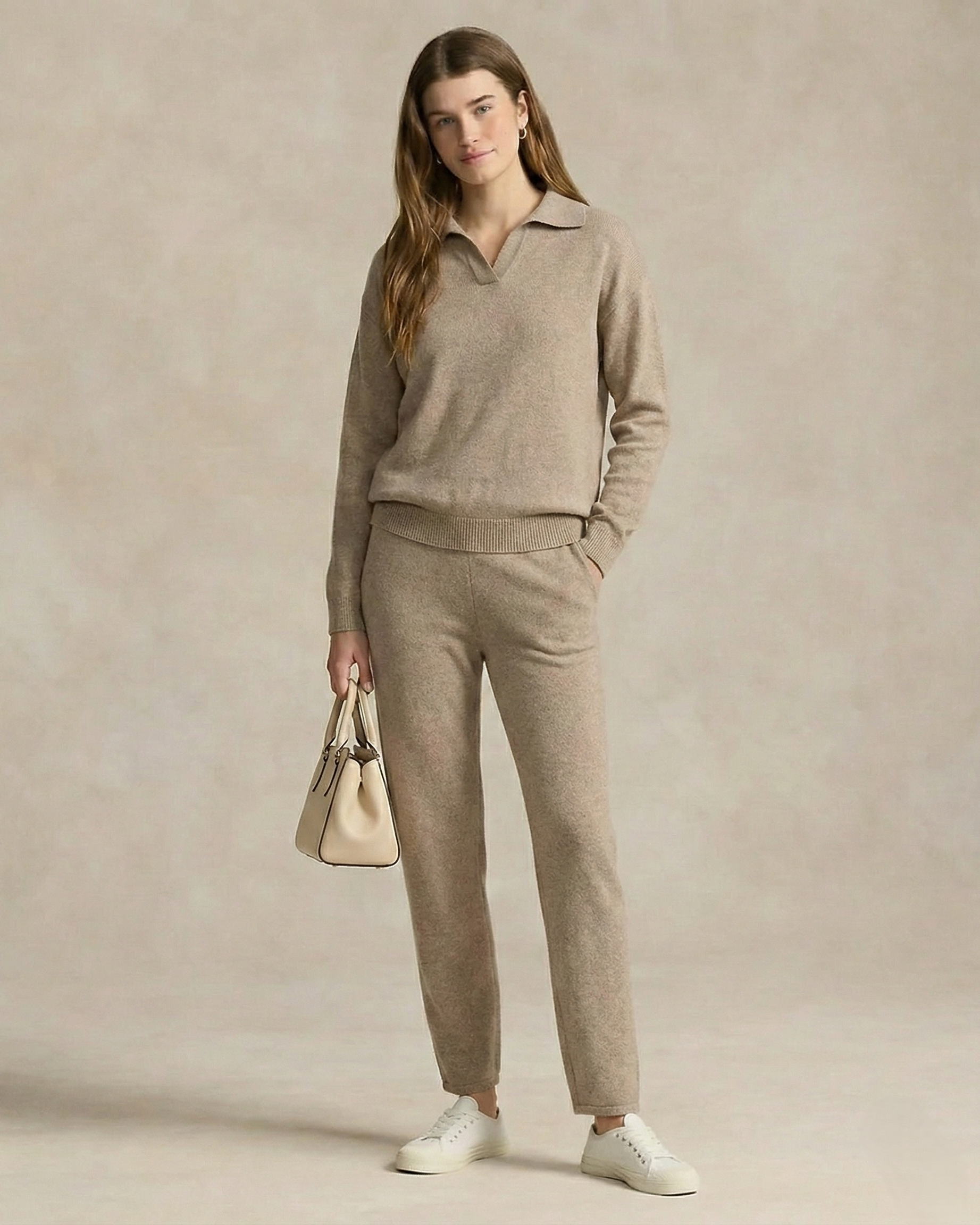 Polo-Strick-Set – müheloser Stil, ganztägiger Komfort - - Two-Piece Set - Concept Fashionlab