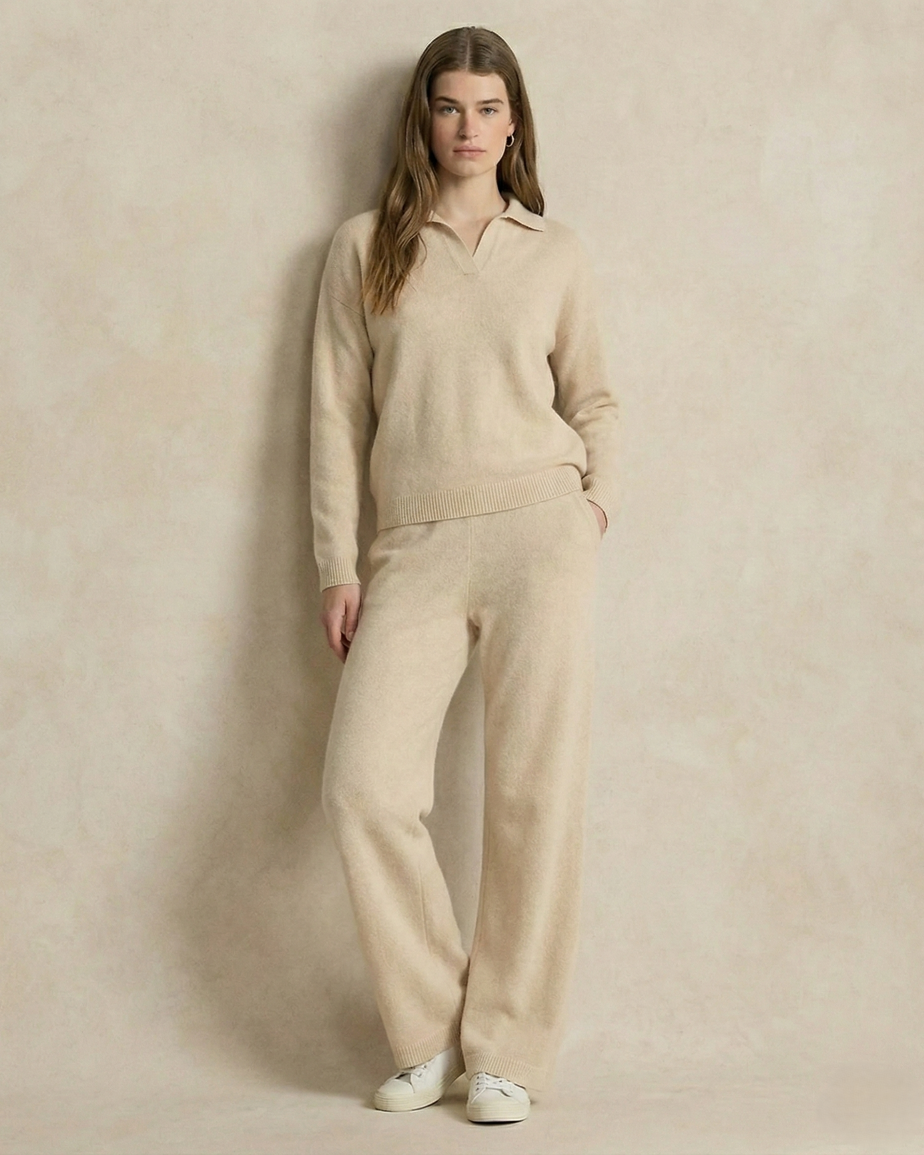 Polo-Strick-Set – müheloser Stil, ganztägiger Komfort - - Two-Piece Set - Concept Fashionlab