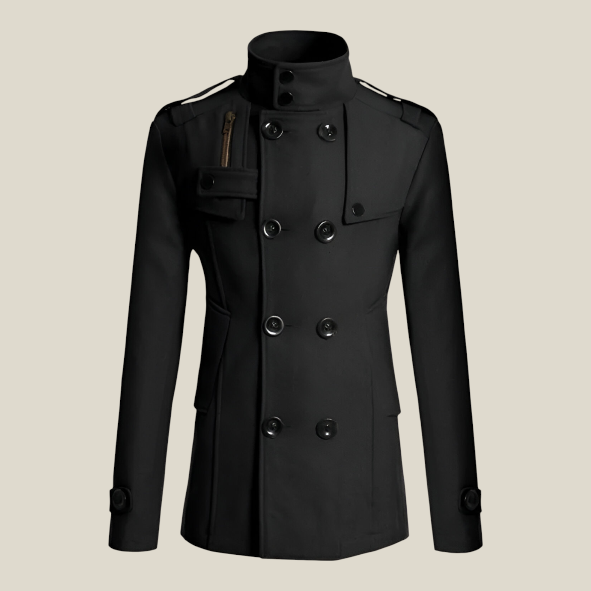 Herren Mittellanger Wollmantel-Concept Fashion Lab