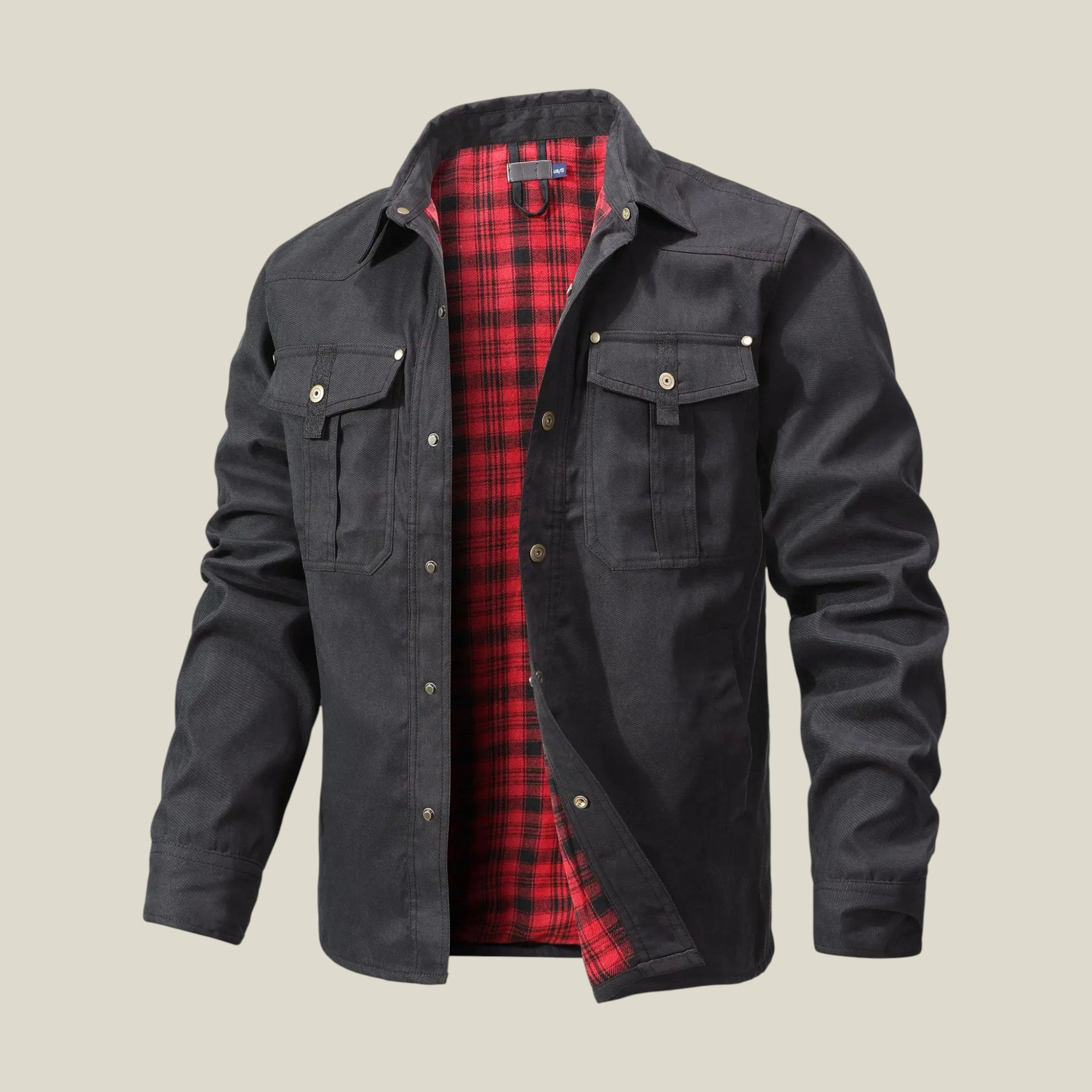 Herrenjacke mit Knopfleiste Taschen-Concept Fashion Lab