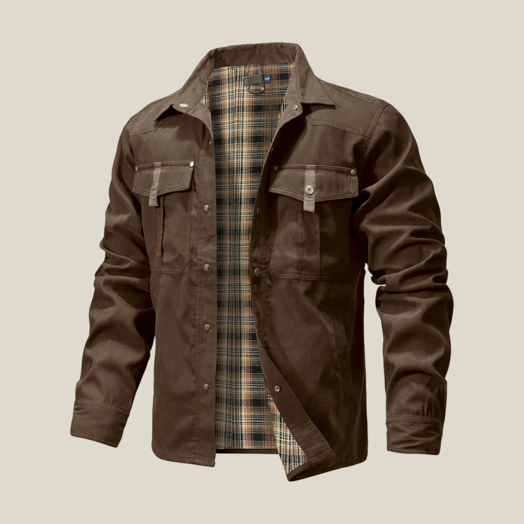 Herrenjacke mit Knopfleiste Taschen-Concept Fashion Lab