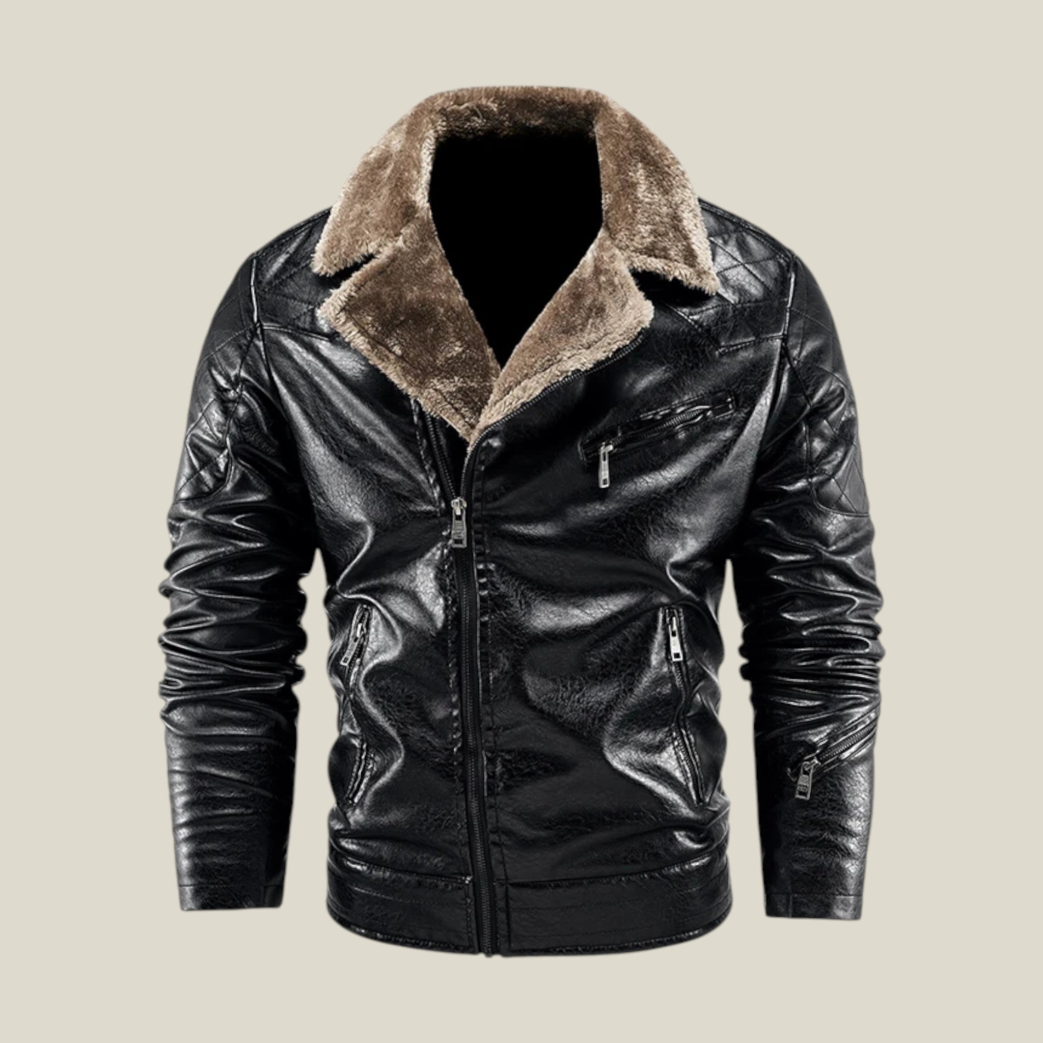 Herren-Winterjacke mit breitem Kragen-Concept Fashion Lab